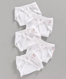 Tinycare Cloth Nappies White - Pack of 5