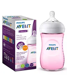 Philips Avent Natural Feeding Bottle Pink - 260 ml