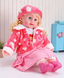 ToyMark Fashion Doll with Music Pink - Height 34.5 cm