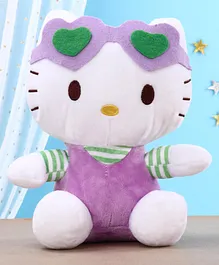 Hello Kitty Soft Toy White & Purple - Height 22 cm