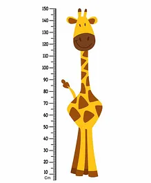 WENS Giraffe Height Measurement Removable Wall Sticker - Yellow