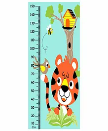 WENS Animals Height Measurement Removable Wall Sticker - Multicolor