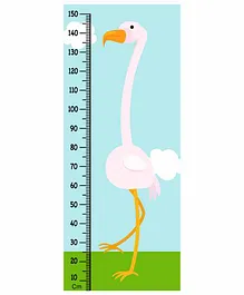 WENS Egret Height Measurement Removable Wall Sticker - Multicolor