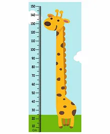 WENS Giraffe Height Measurement Removable Wall Sticker - Multicolor