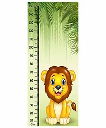 WENS Lion Themed Removable Height Measurement Wall Sticker - Green