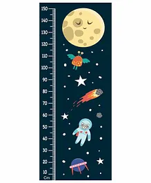 WENS Height Measurement Wall Sticker Space Print - Multicolor