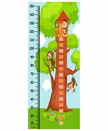 WENS Height Measurement Wall Sticker Tree Print - Green