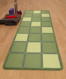 Saral Home Hand Woven Washable Yoga Mat - Green