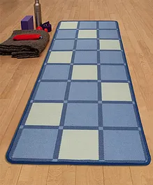 Saral Home Hand Woven Washable Yoga Mat - Blue