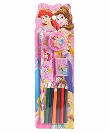 Funcart Princess Themed Stationery Set Pink Pack of 1 - 10 Pieces