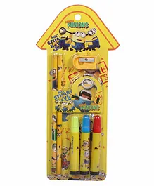 Funcart Stationery Set Yellow Pack of 1 - 6 Pieces