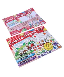 Melissa and Doug Colours and Shapes Activity Book with Stickers  - Multicolor