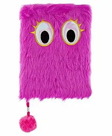 Mirada Fluffy Plush Notebook - Pink