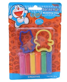 Sticker Bazaar Doraemon Modelling Clay Set with Moulds - Multicolor