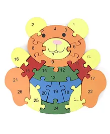 Tinykart Teddy Alphanumeric Jigsaw Puzzle - Multicolor