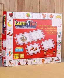Ramson Learn n Fun Alphabets & Numbers Plastic Puzzle - 36 Pieces - 