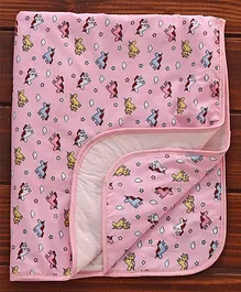 Diaper Changing Mat Unicorn Print - Pink