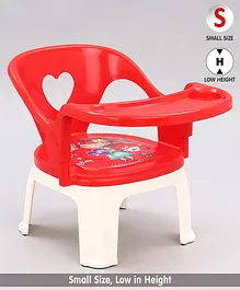 Light Weight Chair With Feeding Tray - Red
