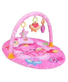 Play Gym With Butterfly Print Mat - Pink