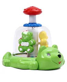 Lovely Push & Spin Teddy Toy - Multicolor