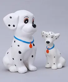 Speedage Dalmatian Dog Squeezy Toys Set of 2 - White