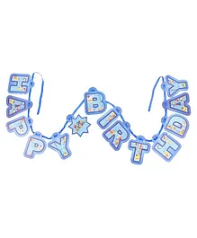 Karmallys Happy Birthday Banner - Blue