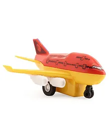 Speedage Jumbo Pull Back   British Airways Aeroplane Toy - Red  Yellow