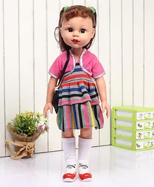 Speedage Alia Doll with Hand Bag - Height 42 cm (Color May Vary)
