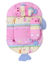 Montaly Fish Shaped Baby Bedding Set - Pink