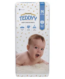 Teddyy Baby Premium Pant Style Diapers Medium - 52 Pieces