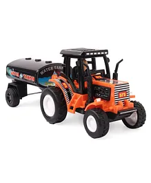 Shinsei Pull Back Deluxe Water Tanker Tractor Toy - Orange