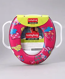 Babyhug Soft Potty Seat With Handle - Multicolor