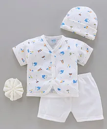 Montaly Baby Clothing Gift Set Animal Print - White