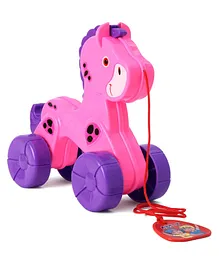 United Agencies Dancing Pull Along Toy Pony - Pink Purple