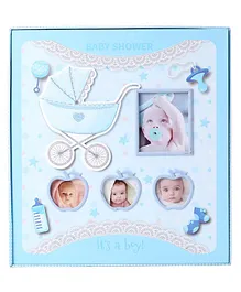 Photo Album Baby Shower Print For Boy - Blue