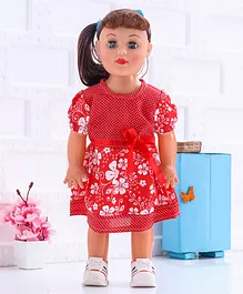 Speedage Senorita Fashion Doll in Floral Dress Red - Height 47 cm