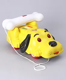 Toyzone Pull Along Toy Phonic Puppy - Yellow