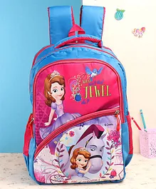 Disney Sofia The First Kids School Bag Blue & Pink - 17 .7 Inches