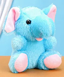 Dimpy Stuff Elephant  Soft Toy Blue - Height 17 cm