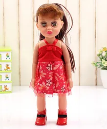 Speedage Kiara Fashion Doll  Floral Print Red -  Height 24.5  cm