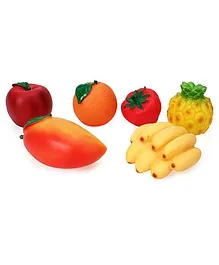 Speedage Fruit Family PVC Squeezy  Fruits - 6 Pieces