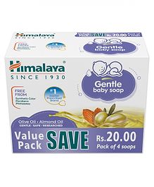 Himalaya Herbal Gentle Baby Soap Value Pack Of 4 - 75 gm