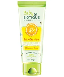 Biotique Bio Aloe Vera Sun Block Sunscreen SPF 20 - 50 gm