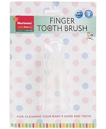 Morisons Baby Dreams  - Finger Toothbrush Silicone White
