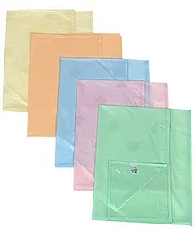 Tinycare Plastic Bed Protector Sheets Plain Large - Set Of 5
