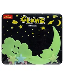 Buddyz Glowz Smiling Cloud And Smiling Moon Stickers
