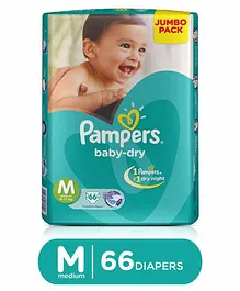 Pampers Taped Diapers Medium (MD) 66 count