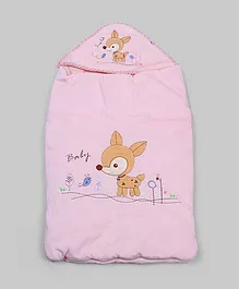 Light Pink Deer Hoodie Sleeping Bag