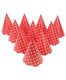 Karmallys Party Caps Polka Dots - Pack of 10