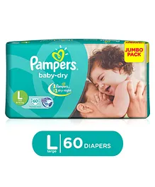 Pampers Taped Diapers Large (LG) 60 count